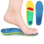 Orthotic Arch Support Shoe Insert Insoles for Plantar Fasciitis Shoe Insoles Inserts-Gel Insoles Shock Absorbing Insoles-Boot Insoles for Flat Feet, Pain Relief for Men and Women Size: L UK (8-12)