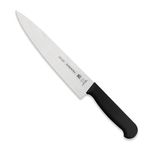 TRAMONTINA Professional Meat/Chef Knife 20 cm | Stainless Steel Sub-Zero Treated Blade | Antimicrobial Black Polypropylene Handle | Heavy-Duty Butcher & Meat Processing Knife