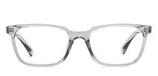 LENSKART BLU | Zero Power Bluecut & Antiglare Computer Eyeglasses | Grey Full Rim Rectangle | For Men & Women | Medium | LB E14067