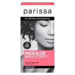 Parissa Face & Lips Wax Strips Kit for Facial Hair Removal, At-Home Waxing Kit with 20 Ready-to-Use Small Wax Strips, 5ml Aftercare Oil, Suitable for All Hair Types, Biodegradable & Skin-Safe