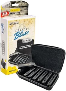 Hohner PBH7 Piedmont Blues 7 Pack Harmonica Set - Keys G, A,Bb, C, D, E, F