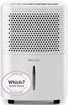 Pro Breeze 12L/Day Dehumidifier with Digital Humidity Display, Sleep Mode, Continuous Drainage and 24 Hour Timer - Ideal for Damp, Condensation and Laundry Drying
