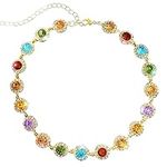 ACEDRE Colorful Crystal Choker Neck