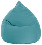 Gouchee Home Easy Collection Bean Bag Chair for Kids and Adults - Emerald - Beanbag Couch for Indoor Living Spaces - Cozy Chair, Stylish, and Comfy Lazy Sofa Chair for Reading, Gaming, and More