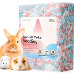 BUCATSTATE Hamster Bedding 50L, 99% Dust-Free and Odor Control Guinea Pig Bedding, Natural Paper Rabbit Bedding for Cages Rat Syrian Dwarf Hamster Hedgehog (Confetti)