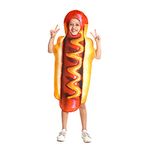 Boy Hot Dog Costume Role Play Food Hotdog Jumpsuit Cosplay Kids Girl Halloween Costumes