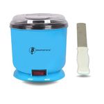 Rhapsotech® Wax Heater for Waxing - wax heater automatic on off | wax heater combo pack of wax heater with spatula | wax heater for waxing for women | wax heater with knife spatula (Sky Blue)