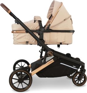 My Babiie MB33 Tandem Double Pushchair – Twin Stroller, Giraffe, Birth to 15kg