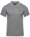 American Apple Courier Service Logo Printed Polo/Collar Half Sleeve Company Delhivery, ShadowFax, E-Kart,Staff T-Shirt for Men and Women (XL, E-Kart (Grey))