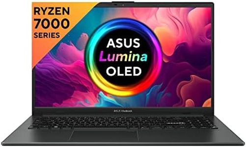 ASUS Vivobook Go 15 (OLED) 2023, AMD Ryzen 5 7520U, 15.6" (39.62 cm) FHD OLED, Thin & Light Laptop (16GB/512GB SSD/Windows 11/Office 2021/Alexa Built-in/Backlit KB/Black/1.63 kg), E1504FA-LK542WS