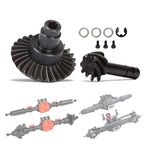 RXZIXYL Heavy Duty Bevel Helical Overdrive Gear RC Car Bevel Gear 8T 24T/27T/30T/33T AR44 for 1/10 RC Rock Crawler Axial SCX10 II Axle Portal Spare Parts (30T 8T)