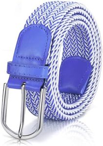 XZQTIVE Braided Belt Stretch Belt for Men and Women Multicolored Woven Golf Belt Elastic Jean Belts