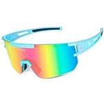 Fngyus Cycling Sunglasses Polarized Sports Sunglasses Mens Womens UV400 Protection Outdoor Bike Glasses Hiking Running Fishing Surfing Goggles