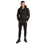 Aarhon Mens Sportswear Tracksuit(TS2507) Boys Zipper Top Tracksuits Slim Fit Striped Bottom Suit (X-Large, Black)