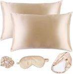 Satin Pillowcase with Eye Mask Scru