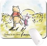 ERT GROUP Original and Officially Licensed by Disney Anti-Slip Mouse Pad, Winnie The Pooh and Friends 012, Non-Slip Computer Mouse Pad, Rectangular 220mm x 180mm