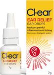 Cl-Ear Ear Relief Ear Drops - Easy Squeeze Bottle for Itchy Ear Soothing, Trapped Water, Swimmer's Ear, Outer Ear Ache, Blocked Ear Solution - Expert Ear Care, Audiologist Recommended - 7g (1 Pack)