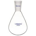 Labasics Borosilicate Glass Single Neck Recovery Flask Rotary Evaporator Flask, with 24/40 Outer Joint, 250 ml