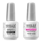 Shills Professional Base Coat and Top Shiny UV/LED Soak Off Gel Polish