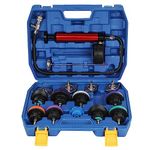 WNZ Universal Radiator Pressure Tester and Pieces Radiator Pressure Tester Portable Toolbox Blue (15-Piece Set)