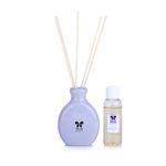 IRIS Home Fragrances Reed Diffuser Lavender Fragrance set with 6 Reed Sticks and 45ml Reed Diffuser Oil | Fine-Living Fragrance for Office, Home, Shop and Boutique.