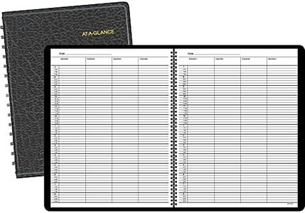 AT-A-GLANCE 8031005 Four-Person Group Undated Daily Appointment Book, 8 1/2 x 10 7/8, White