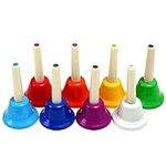 8 Note Hand bells, Colorful Handbel