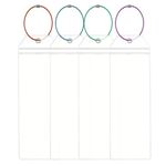 4PCS Cruise Luggage Tag Holder - Waterproof Travel Tags - Clear Suitcase Tags - Zip Seal & Steel Loops - Luggage Accessories for Cruise Ships & Travel