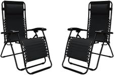 Caravan Sports 80009000052, Black Infinity Zero Gravity Chair-2 Pack, 2-Pack