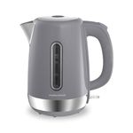 Morphy Richards Equip Kettle, 1.7L, 3Kw Rapid boil, Removable Limescale Filter, Easy View Water Gauge, Stainless Steel Case, Grey, 102787