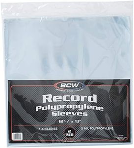 BCW Supplies 1-RSLV 33 RPM Record Sleeves (100 Count)