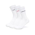 Levi's LS101 Men's Cotton Stretch Regular Half Terry Socks with Cushioned Sole (Pack of 3)