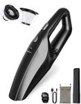 TEMOLA Handheld Vacuum Cleaner, Portable Car Handheld Cordless with 2 HEPA Filter, Mini Hand Held Vacuum Small Rechargeable Car Vacuum Accessories Interior Detailing Cleaning Kit for Men Women