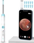 Dr Vaku® Earocam Earwax Removal Tool Kit with HD Camera Wifi Connection & 6 LED Lights Endoscope Tool Ear Cleaner for iOS & Android + 10 Silicone Tips Free (White)