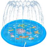 Firelex Sprinkler Pad Splash Water Mat Spray 170cm Outdoor Inflatable Foldable Spray Pool for Yard Pool Party Splash Play Mat