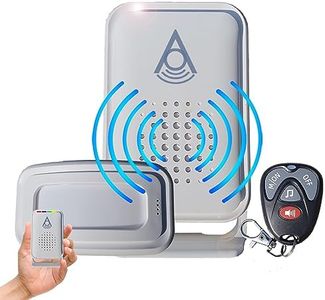 Wireless Shed alarm | Shed Garage Lockup Summer House Home Van | Battery or mains| Remote control |Huge 280m range | Raises alert direct to owner