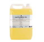 Mystic Moments | Safflower Carrier Oil - 5 Litres - Pure & Natural Oil Perfect for Hair, Face, Nails, Aromatherapy, Massage and Oil Dilution Vegan GMO Free