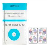 LIOVODE CD Binder Pages, Refill She