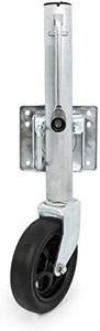 Camco Bolt-On Trailer Tongue Jack | Features a Durable Steel Construction with a Swivel Wheel, a 1,000 lb Capacity, and is Designed for Use with Boats and Trailers (50010)