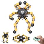 NEW Transformable Fidget Spinner Toy, Funny DIY Fingertip Spin Top Toys, Hand Finger Spinner Creative Fingertip Mechanical Gyro for Kids Adults, All Ages Sensory Fidget Toys