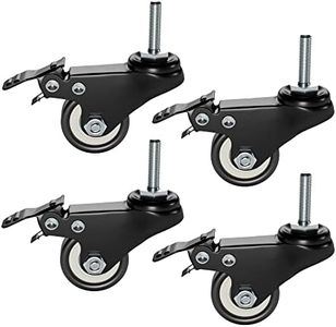 Liquid Stands Keyboard Stand Caster Wheels Set of 4 Replacement Locking Heavy Duty Wheels with Brake - Piano Stand Parts and Accessories
