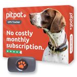 PitPat GPS Dog Tracker No Monthly Fees - Suitable for All Dogs And Fits All Collars - Smart Activity Tracker, Satellite Tracking With Unlimited Range - 100% Waterproof Pet Tracker (Black)