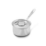 All-Clad D3 3-Ply Stainless Steel Sauce Pan with Lid 1.5 Quart, Induction Oven Broiler Safe 600F, Multipurpose, Compatible w/All Cooktops, for Restaurant or Home Kitchen, Pots & Pans, Cookware Silver