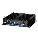 MSECORE Industrial PC with Core i7-5500U, Fanless Desktop Computer 16G RAM 512G SSD Dual LAN, 6*COM, 1*HDMI, 1*VGA, WiFi, Support 4G Module/Dual Display Windows 10 Pro