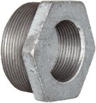 Anvil 8700131058, Cast Iron Pipe Fitting, Hex Bushing, 1-1/2" NPT Male x 1/2" NPT Female, Galvanized Finish