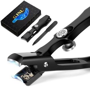 2024 Upgrade Nail Clippers for Men Thick Nails, Wide Jaw Opening Nail Clippers with Catcher, No Splash Toenail Clippers for Seniors, Professional Ultra Sharp Fingernail Cutter with Safety Lock
