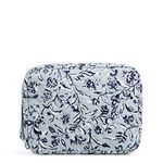 Vera Bradley Women's Cord Organizer Tech Accessory, Perennials Gray-Recycled Cotton, One Size