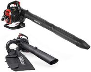 AOSOME BV3405 3 in 1 Leaf Blower - 25.4cc Garden Vacuum & Mulcher Shredder - with Harness Strap, 60L Collection Bag, 12:1 Shreddering Ratio, 2-Stroke Petrol Engine, Lightweight