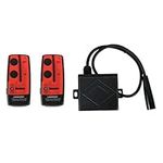 Warrior Wireless Remote Control Twin pack to Suit 12V/24V Winches with Metal Hand Control Socket – Weatherproof and suitable to Outdoor use, Range of around 80-100 feet, Battery Operated