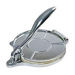 POHOVE 10 Inch Tortilla Press Pie Flatbread Maker Multi-function Manual cake press Pizza Maker Aluminum Alloy Tortilla Maker For Flour Tortilla Pie Crusts(Silver)